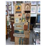 Lot of 14 framed art and wall decor