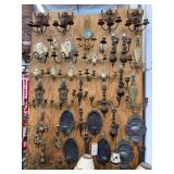 Lot of 40 wall sconces - see description