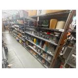 Lot of 7 assorted shelving