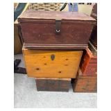 Lot of 6 chests