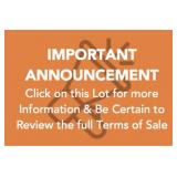 Bid 8/14 - 9/1, closing starts 9/1 10:30am PT