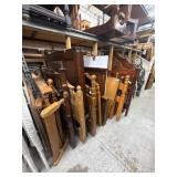 Lot of 10 wood bed frames