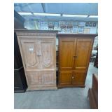 Lot of 2 armoire closets