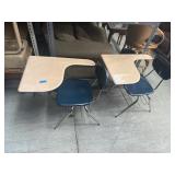 Lot of 2 school desks
