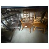 Lot of 6 rocking chairs