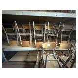 Lot of 24 school chairs