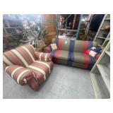 Sofa with club chair