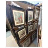 Lot of 64 assorted art frames