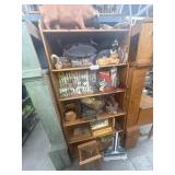 Shelf unit with assorted decor