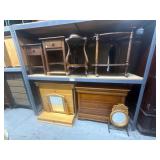 Lot of wood cabinets and stands