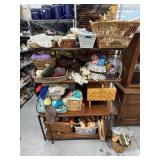 Sewing supplies with shelving - see description