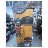 Lot of 9 assorted wood wall signs