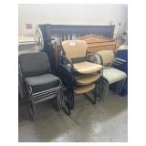 Lot of 12 assorted chairs