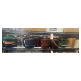 1 shelf of assorted vintage ice buckets