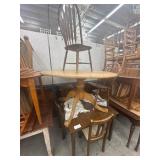 Lot of 2 tables with chairs
