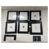 Lot of 10 wall frames