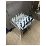 Chessboard with acrylic stand