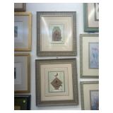 Lot of 2 birdhouse frames