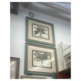 Lot of 2 palm trees frames