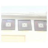 Lot of 3 Roman emperor frames