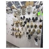 Lot of 50 assorted wall lamps