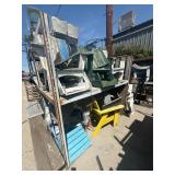 Lot of assorted chairs and miscellaneous items