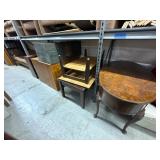 Lot of 7 assorted wood tables
