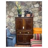 Cabinet with plants