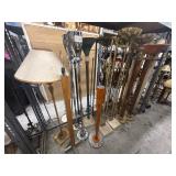 Lot of assorted lamp stands