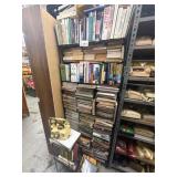 Lot of assorted books with rack