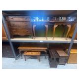Lot of 8 assorted stands and cabinets