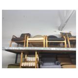 Lot of 10 assorted chairs