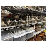 2 shelves of tea and coffee sets - see description