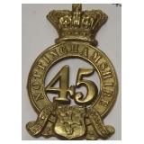45TH ( NOTTINGHAMSHIRE ) REG'T OF FOOT  -  BADGE