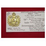 HASTINGS & PRINCE EDWARD REG'T  BADGE (KC)