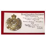 ROYAL CANADIAN ENGINEERS BADGE