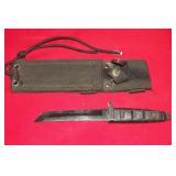 HUNTING KNIFE -APPROX. 4 ' BLADE-- NO MARKINGS