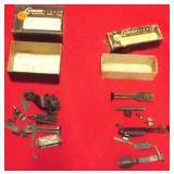 2- SMALL BOXES - MISC. IRON & PEEP SIGHT PARTS