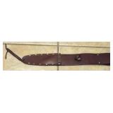 AS NEW - LEATHER SCABBARD FOR FIXED BLADE KNIFE
