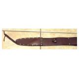AS NEW - LEATHER SCABBARD FOR FIXED BLADE KNIFE