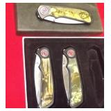 COLLECTIBLE - SET OF 3-   FOLDING KNIVES