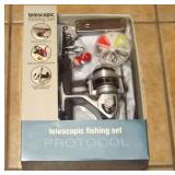 AS NEW - PROTOCOL - TELESCOPIC FISHING SET