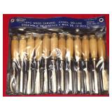BRICO - 12 PC. WOOD CARVING SET