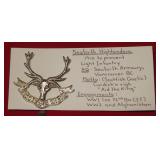 SEAFORTH HIGHLANDERS  BADGE