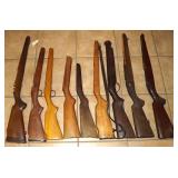 ASSORTMENT OF 9 - USED RIFLE STOCKS