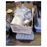Coiled Roofing Nails & Tool Box w/ small tools
