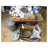Cinnamon Tin/ Dishes/ Copper planter & other items
