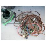 Cutting Torch Hoses w/ Gauges & Green Seeder