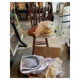 Beekeeping Supplies with Wooden Chair