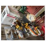 Assorted Tools, Hardware, and Lighting Supplies
